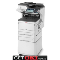 OKI MC853dnct A3 Colour MFP w Two Paper Trays & Cabinet (45850406dnct) 