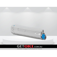 Cyan Toner Genuine to Suit OKI C834nw/dnw - 10,000 Pages (46861311)