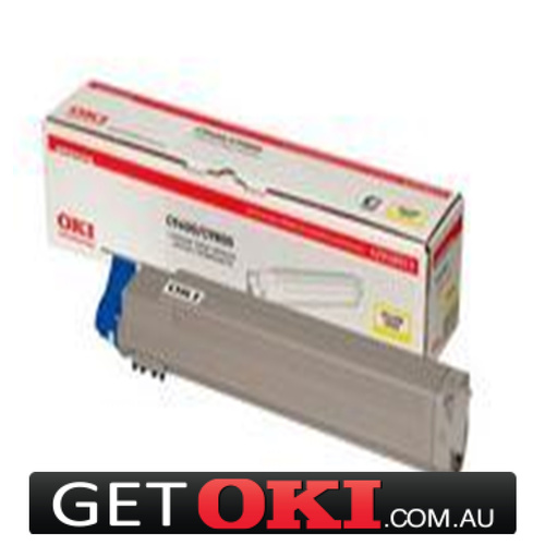 Yellow Toner Genuine to suit OKI C9600 C9650 C9800 C9850 15,000 Pages (42918917)