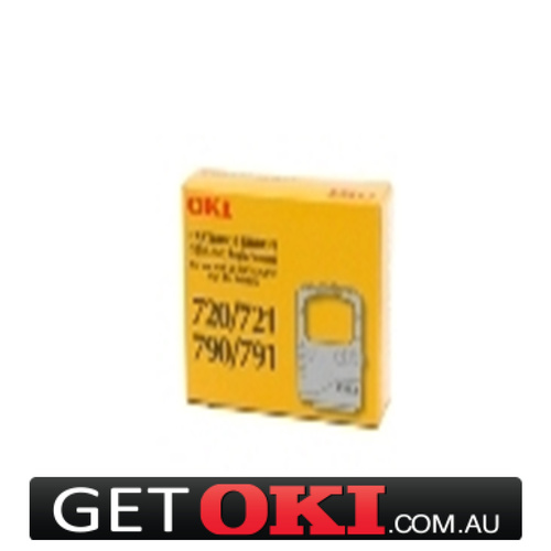 Black Ribbon Genuine OKI Microline 720 721 790 791 Printers (44641401)