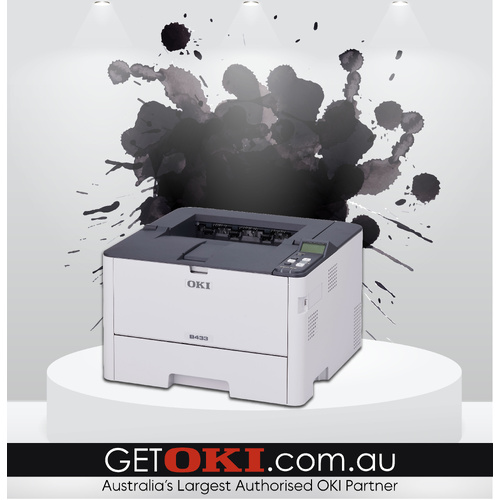 OKI B433dn A4 Mono Printer w Network & Duplex (YA8001-6500G006)